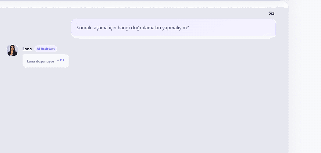 HireLana AI işe alım asistanı ekranı